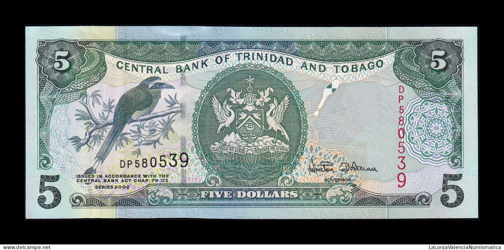 Trinidad & Tobago 5 Dollars 2002 Pick 42a Sc Unc - Trindad & Tobago