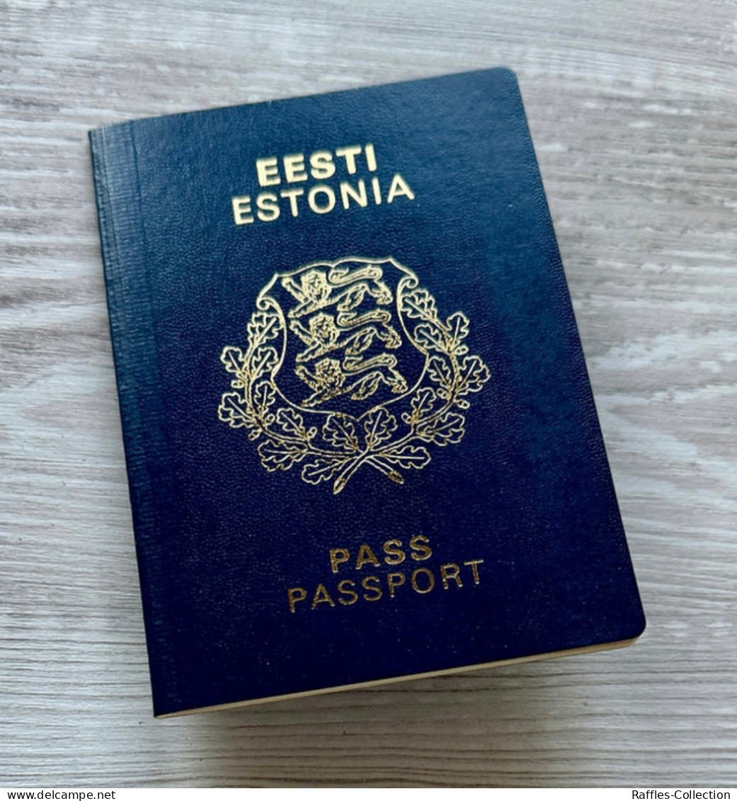 Estonia Passport Passeport Reisepass Pasaporte Passaporto - Historical Documents