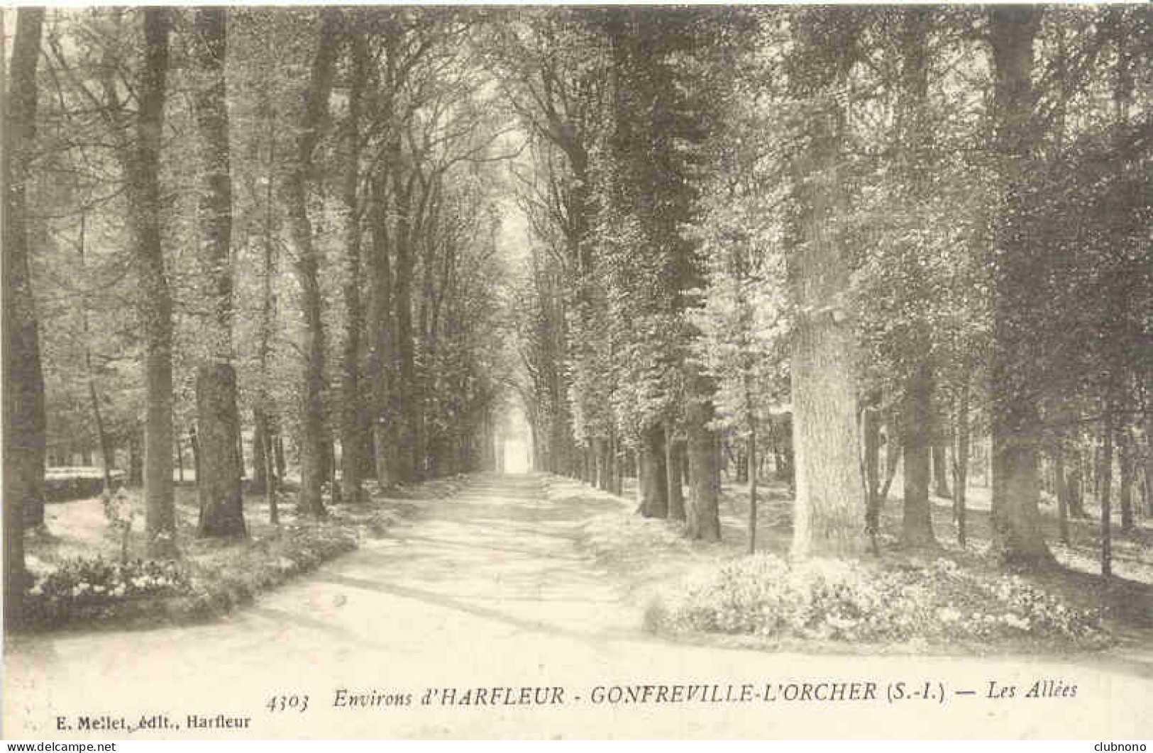 CPA - ENV. D'HARFLEUR - GONFREVILLE-L'ORCHER - LES ALLEES (PARFAIT ETAT) - Harfleur