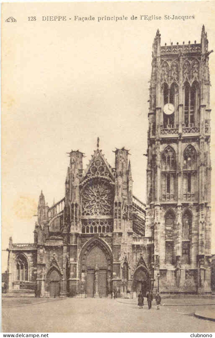 CPA - DIEPPE - EGLISE ST JACQUES - FACADE PRINCIPALE - Dieppe