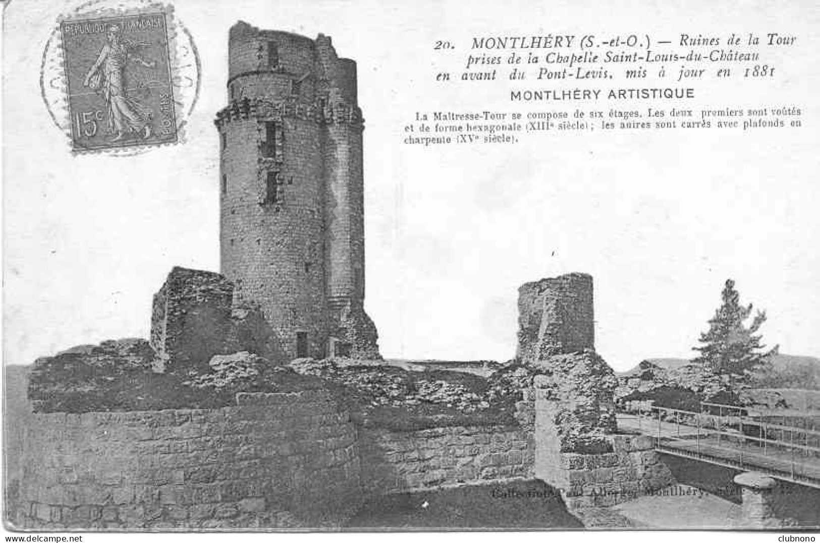 CPA - MONTLHERY - RUINES DE LA TOUR (BEAU CLICHE) - Montlhery