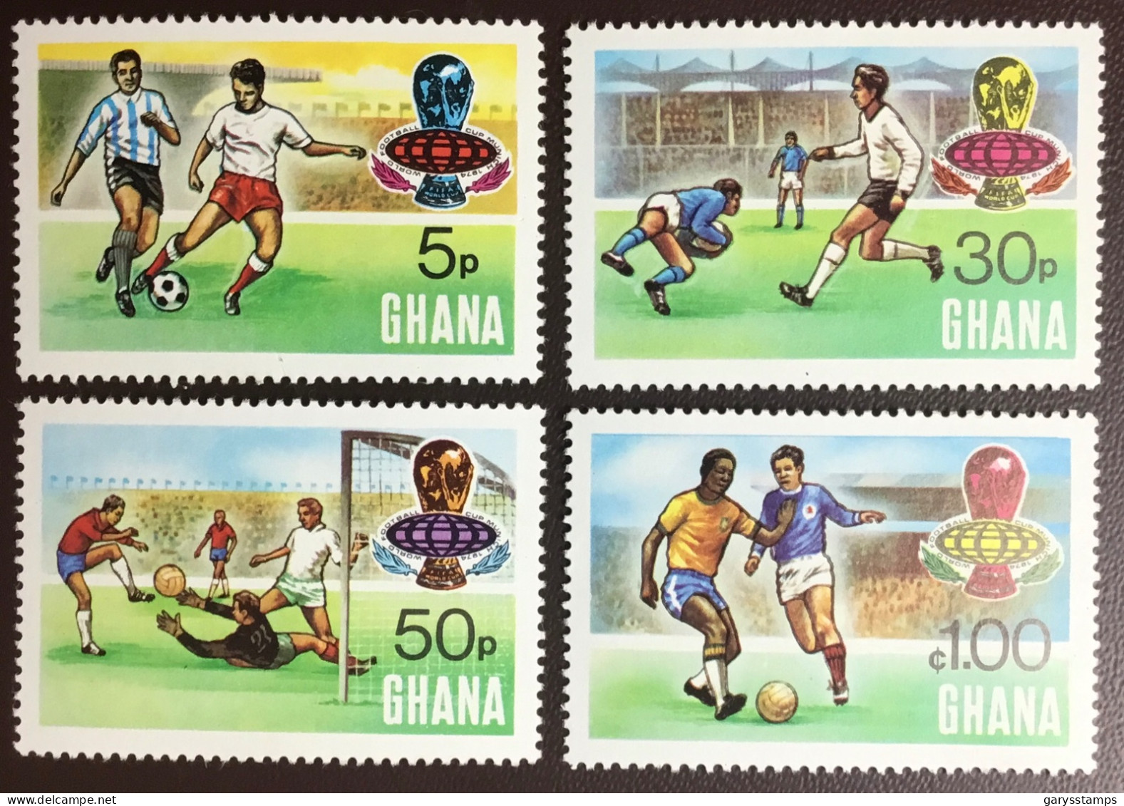 Ghana 1974 World Cup MNH - Ghana (1957-...)