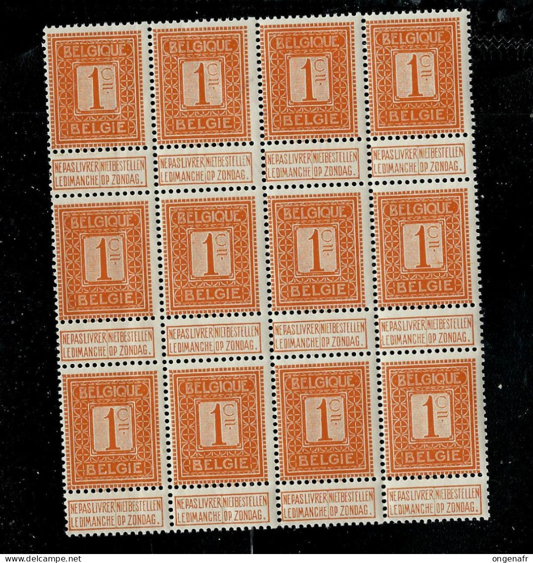 4 Blocs  Du N° 108 ** Soit : 69 Timbres + CU - 1912 Pellens