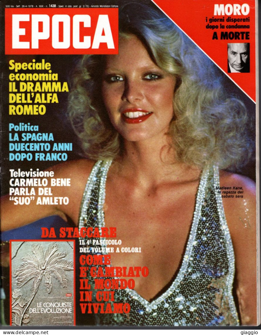 °°° RIVISTA EPOCA N° 1438 DEL 26 APRILE 1978 °°° - Autres & Non Classés