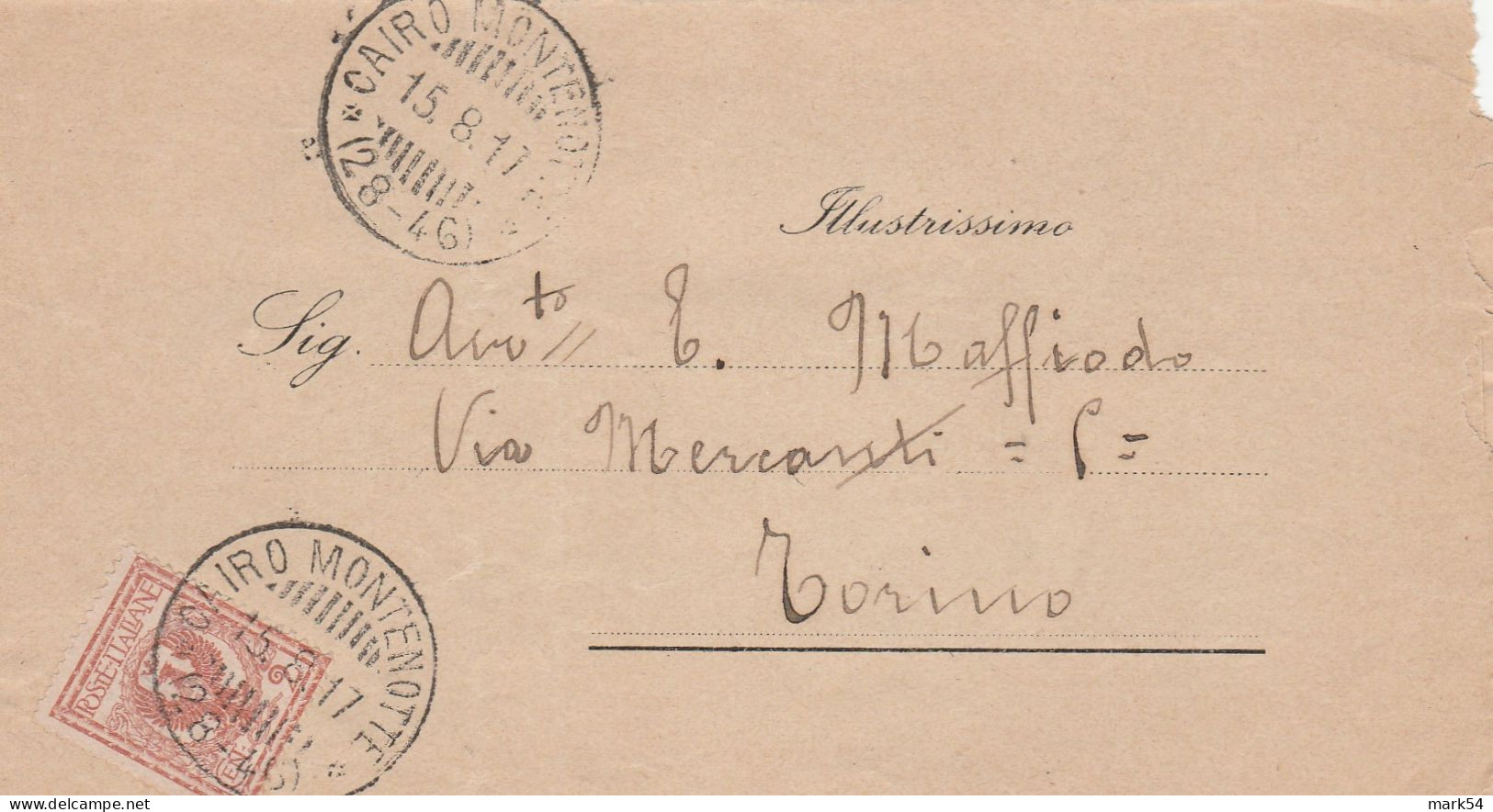 E 221 Cairo Montenotte Frazionario 28-46 Del 1917 - Marcofilía