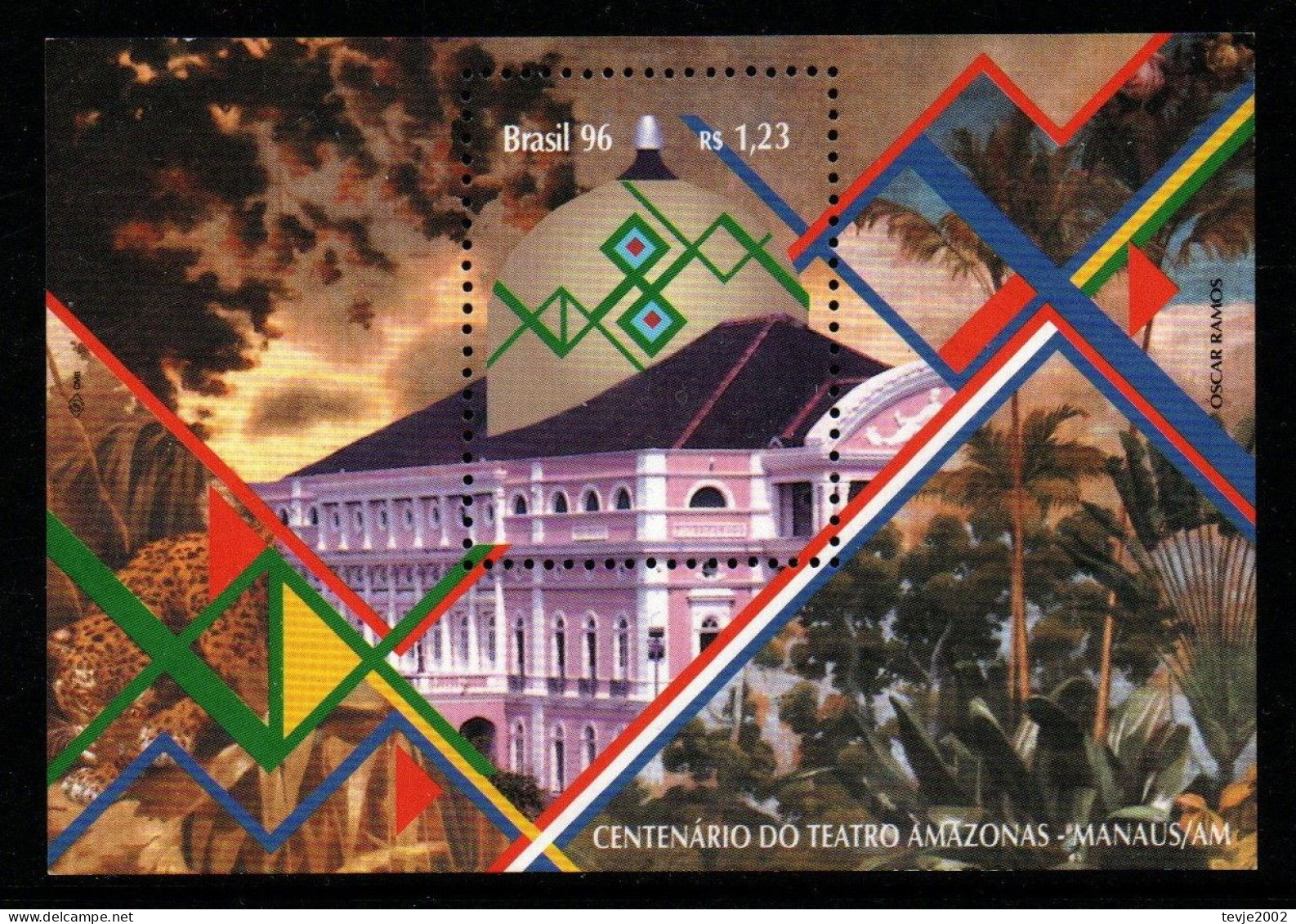 Brasilien 1996 - Mi.Nr. Block 101 - Postfrisch MNH - Blocks & Kleinbögen