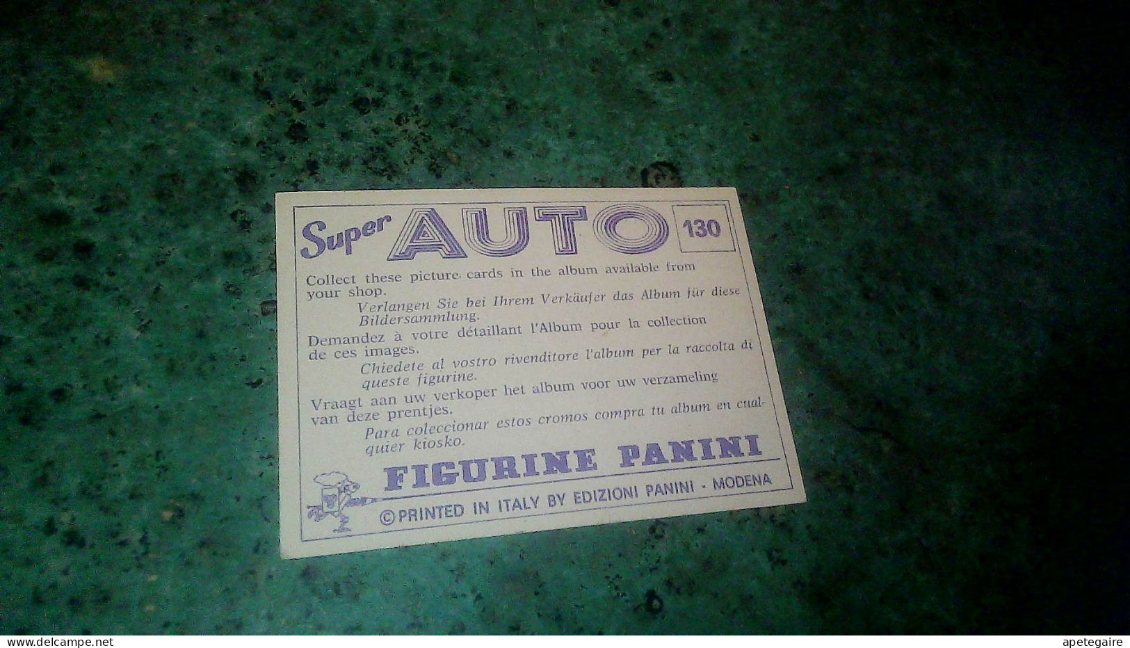 Autocollant Figurine Pannini Pour Album Super Auto N° 130 Logo Lancia - Pegatinas