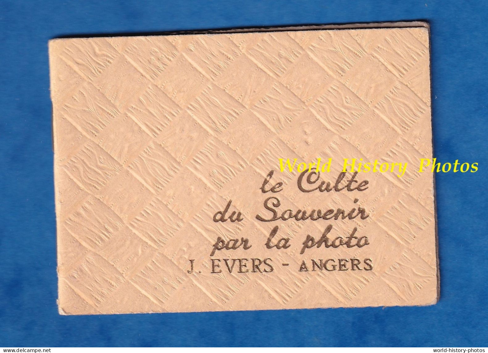 Petit Album Publicitaire Pour Photo - ANGERS - J. EVERS Photographe - Vers 1935 1950 - Le Culte Du Souvenir Par La - Materiaal & Toebehoren