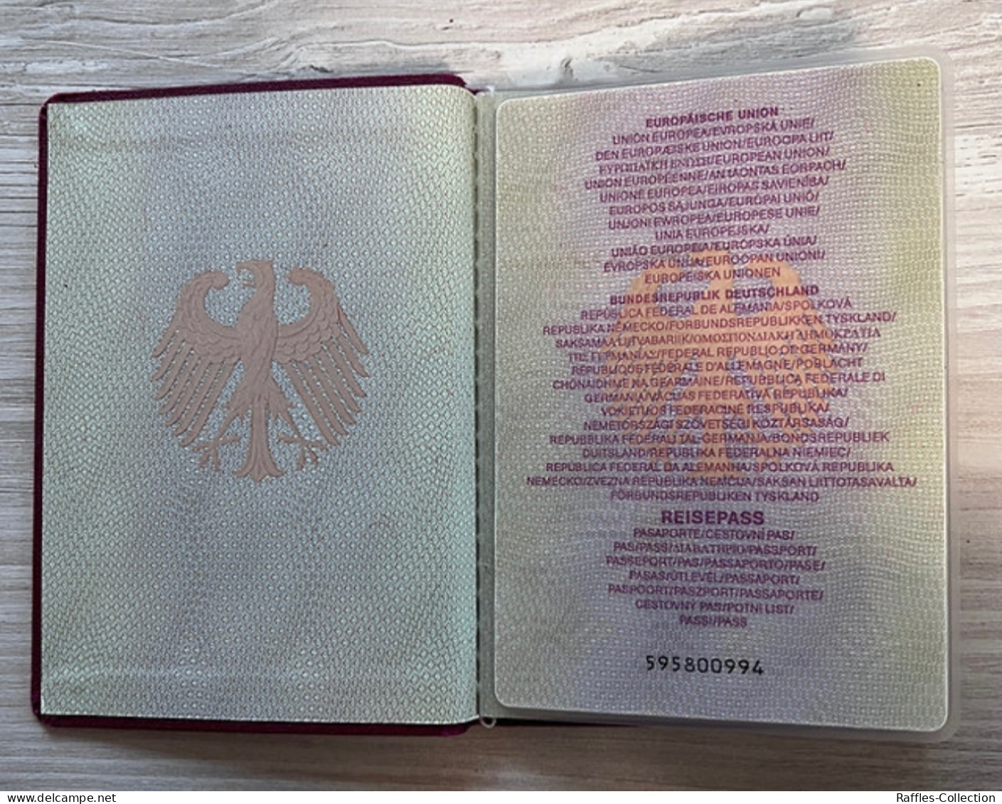 Germany Passport Passeport Reisepass Pasaporte Passaporto - Historische Documenten