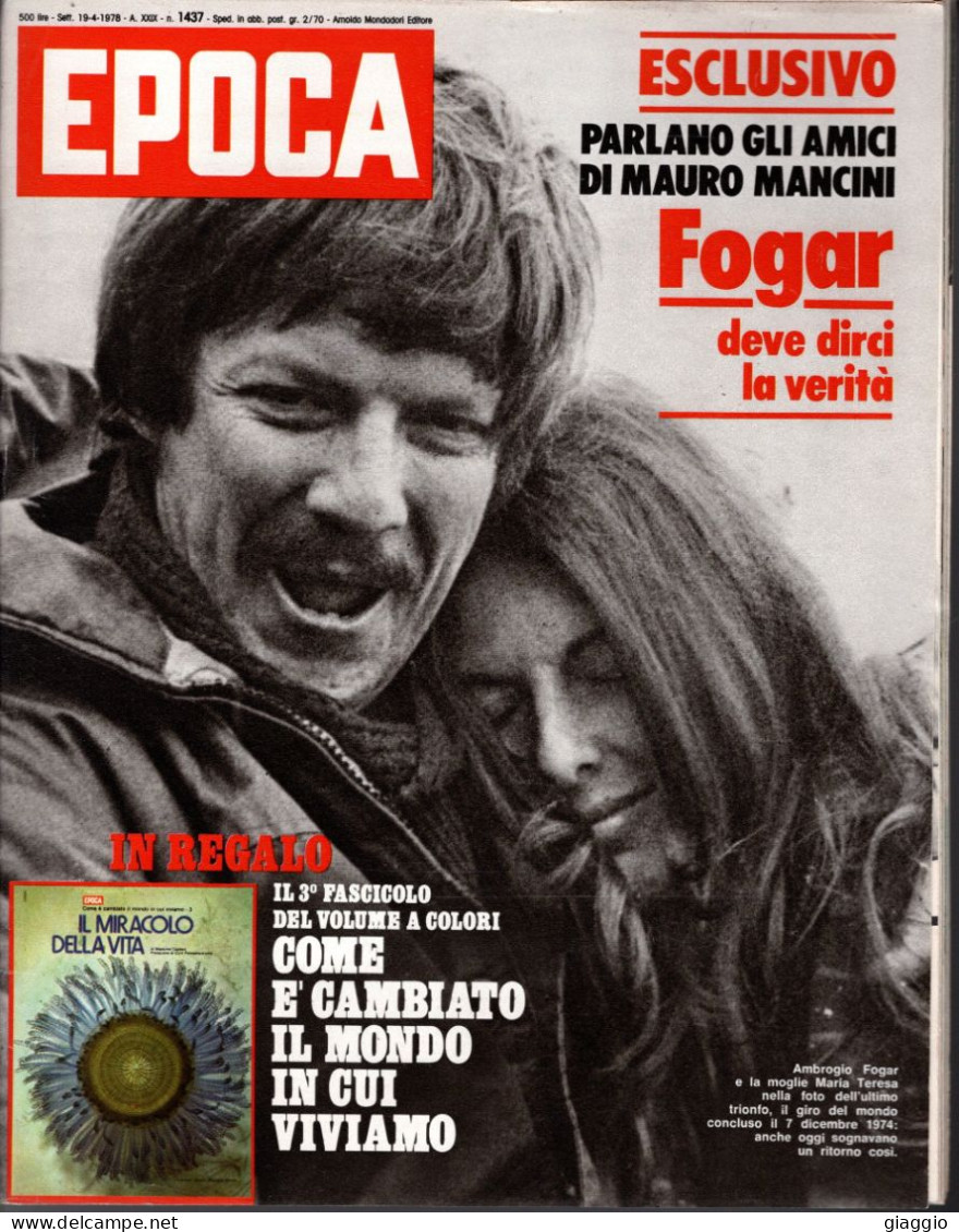 °°° RIVISTA EPOCA N° 1437 DEL 19 APRILE 1978 °°° - Andere & Zonder Classificatie