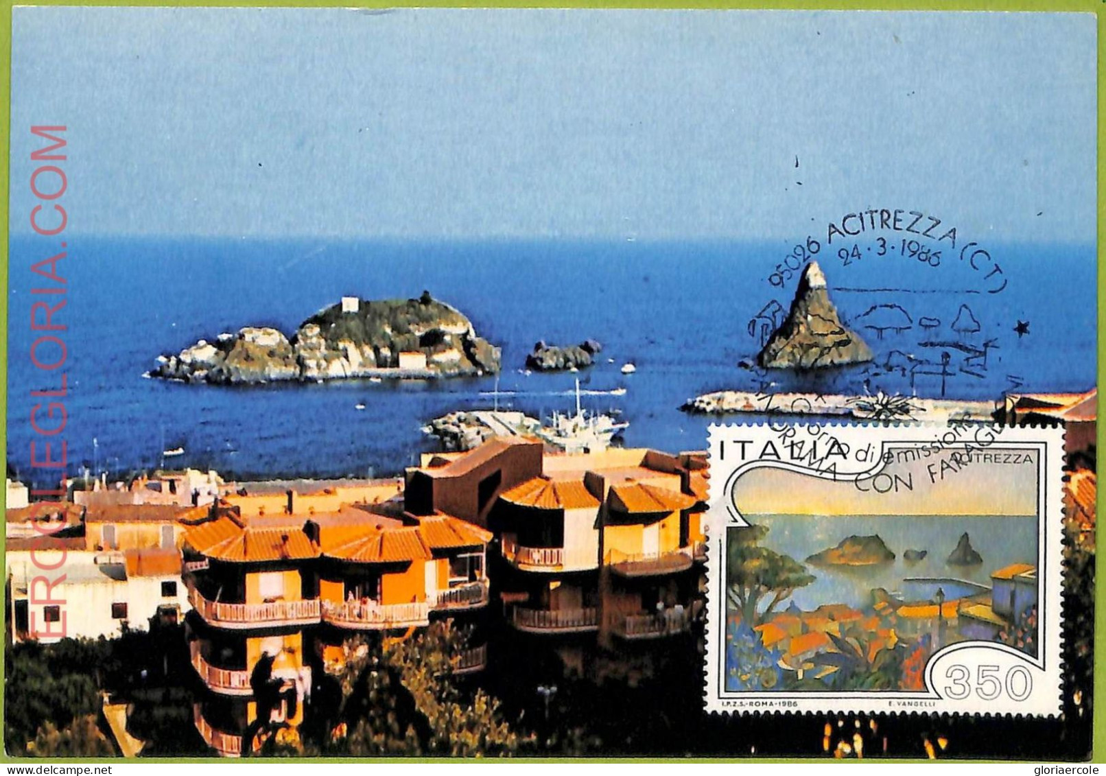 Ad3370 - ITALY - Postal History - MAXIMUM CARD - 1986 - Nature - Cartes-Maximum (CM)