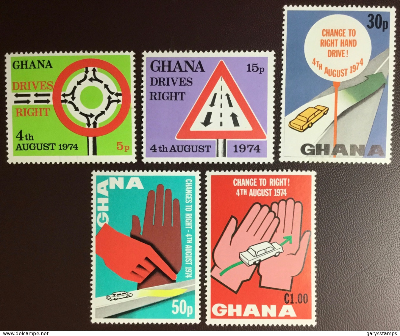 Ghana 1974 Driving On The Right MNH - Ghana (1957-...)