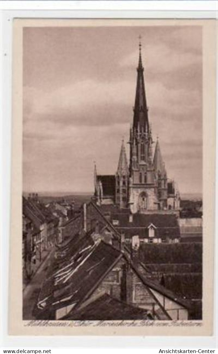 39016806 - Muehlhausen Mit Blick Vom Rabenturm Auf Die Marienkirche Ungelaufen  Gute Erhaltung. - Muehlhausen