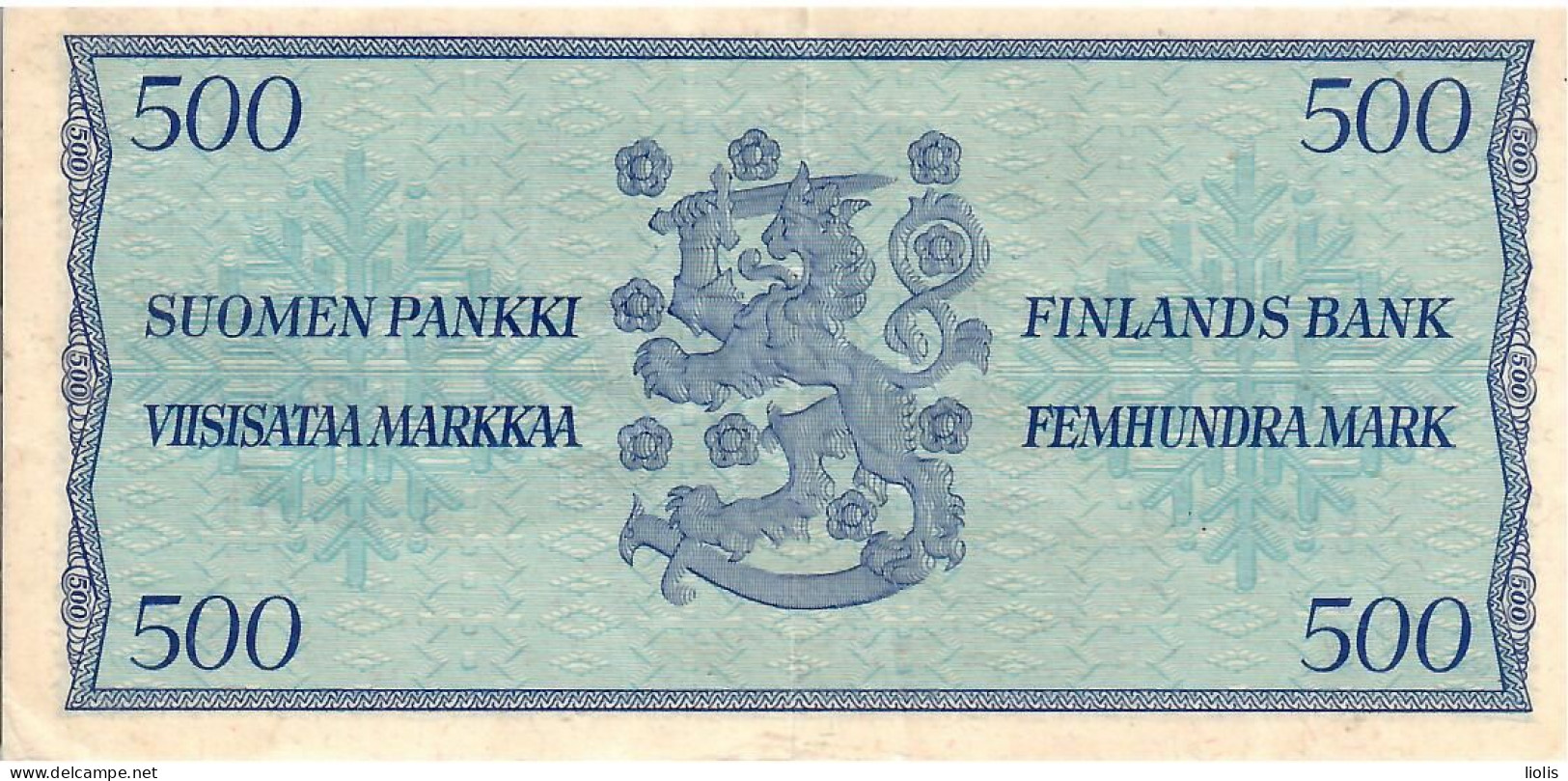 Finland  500 Mark  1956 - Finland