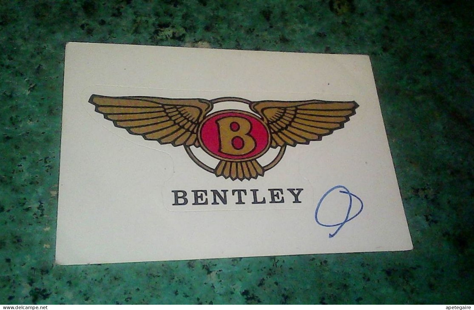 Autocollant Figurine Pannini Pour Album Super Auto N° 60  Logo Bentley - Autocollants