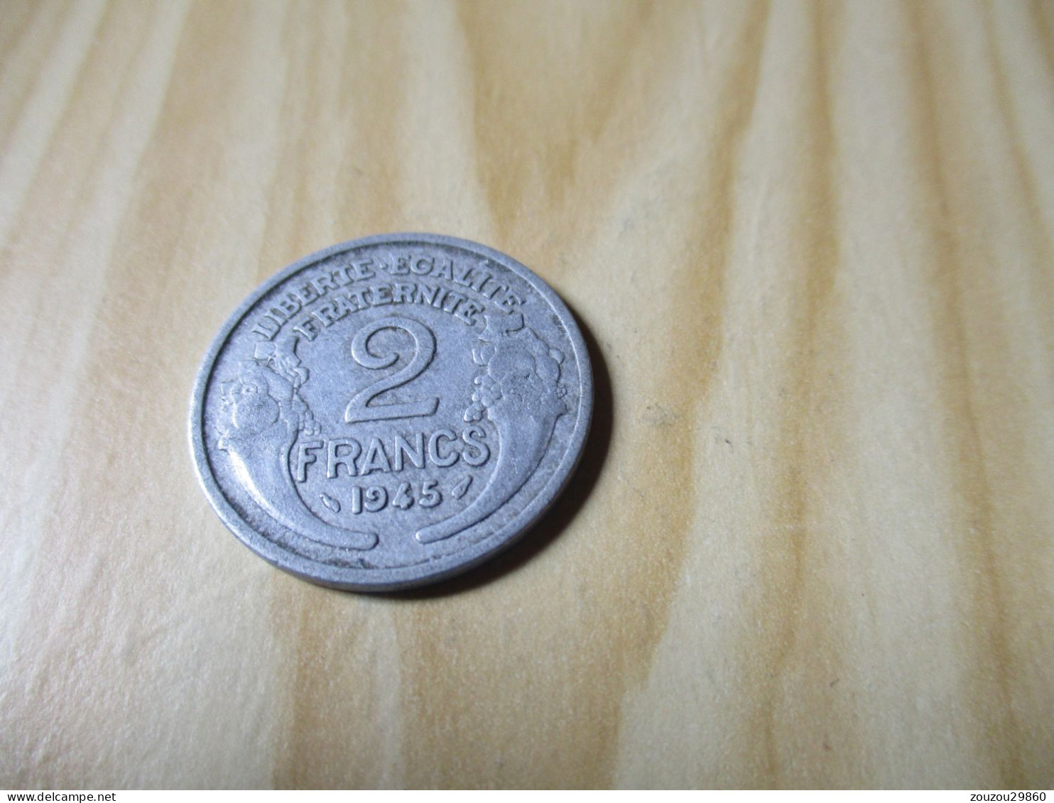 France - 2 Francs Morlon 1945 Alu.N°635. - 2 Francs