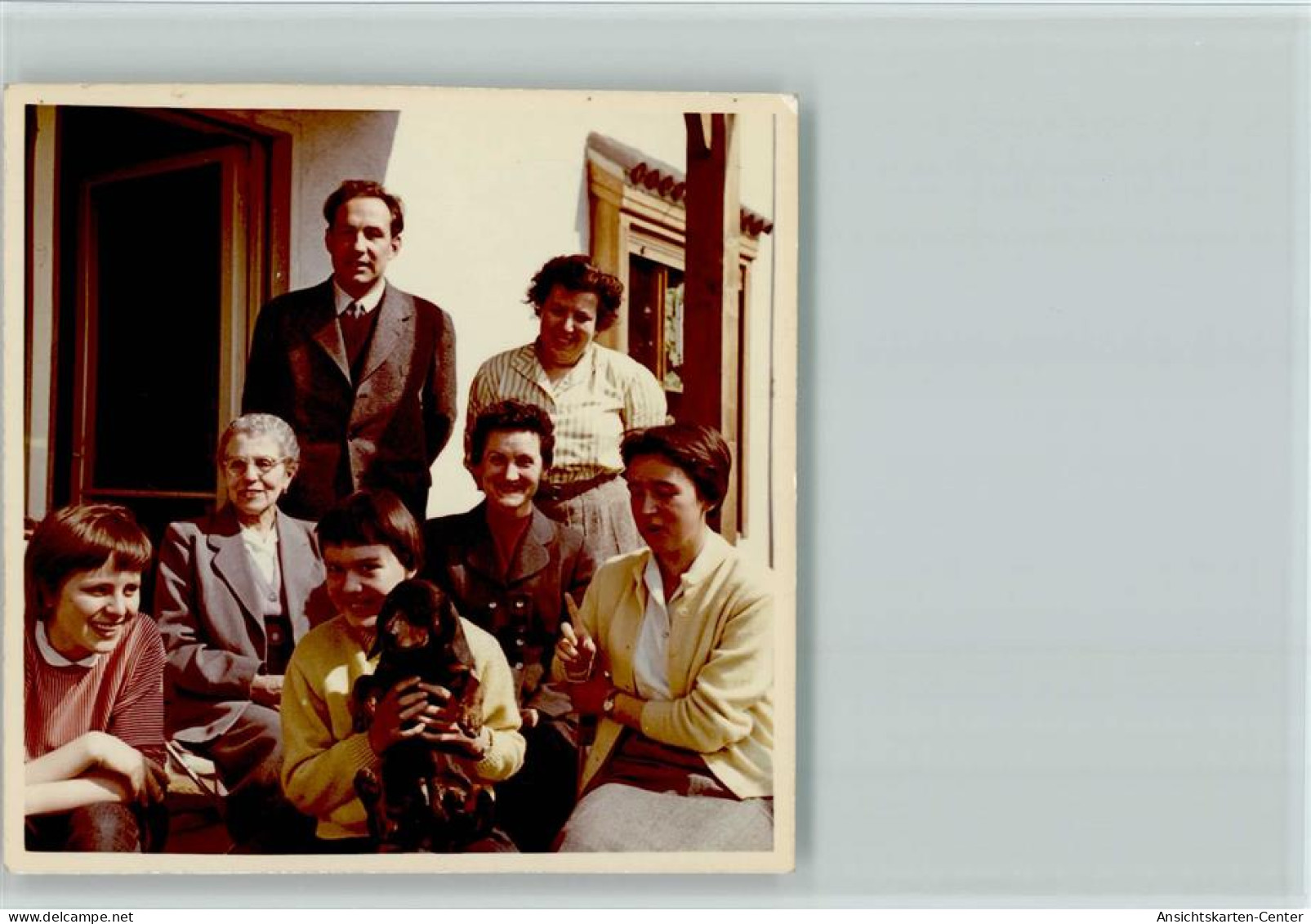 40138506 - Dackel Dackel Mit Seiner Familie Foto 1958 - Hunde