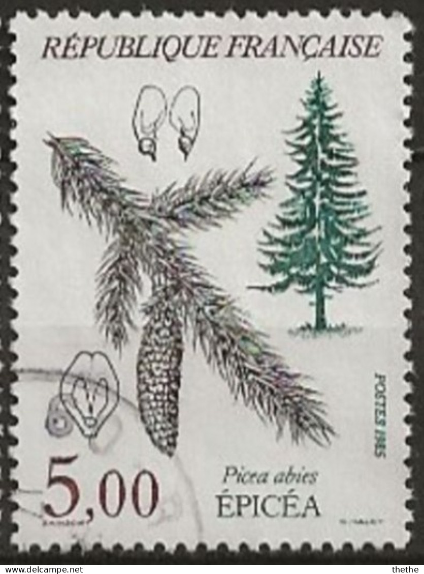 FRANCE - Arbre : Épicéa - Picea Abies - Used Stamps