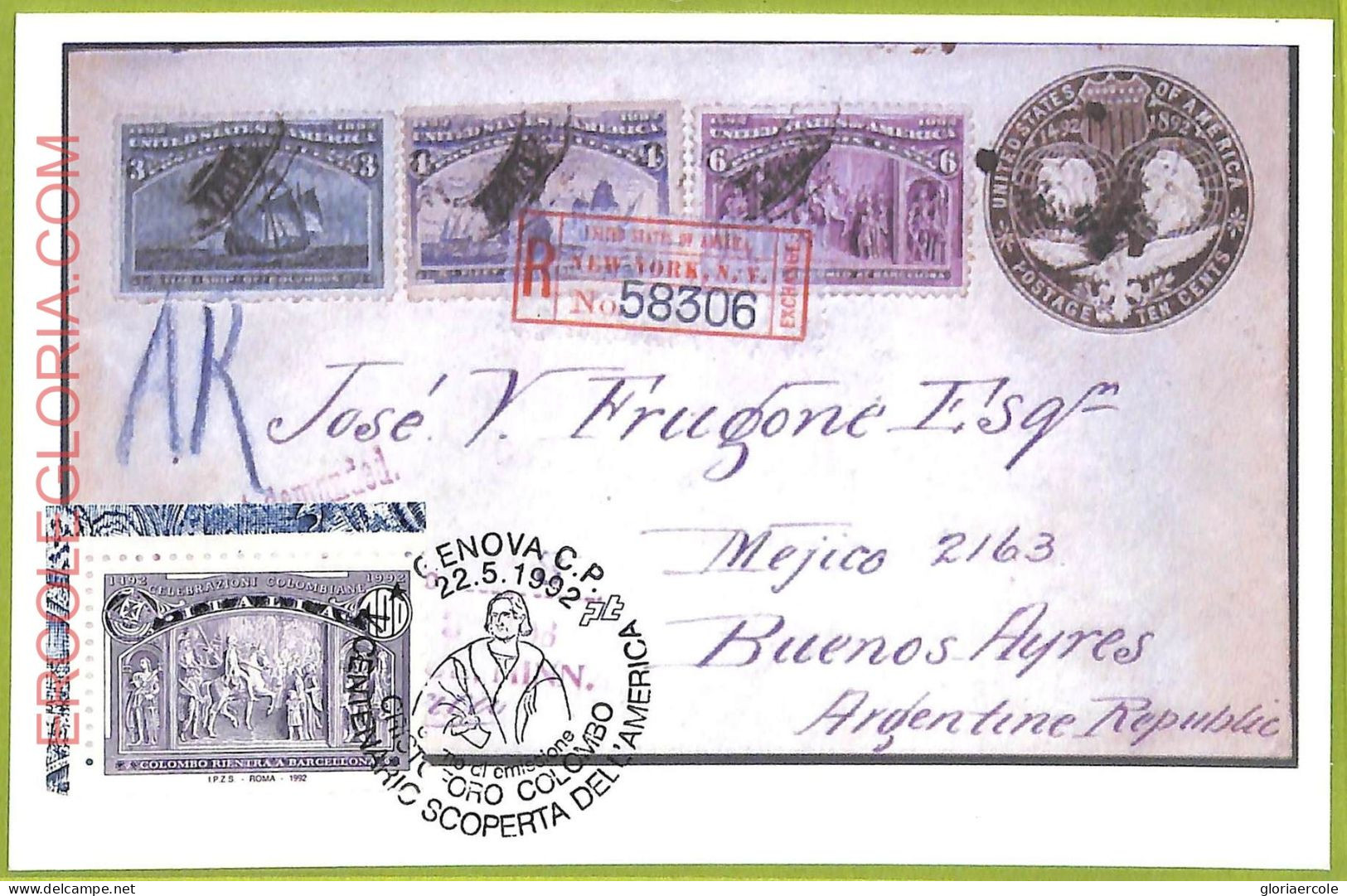 Ad3374 - ITALY - Postal History - MAXIMUM CARD - FDC - 1992 - Maximum Cards