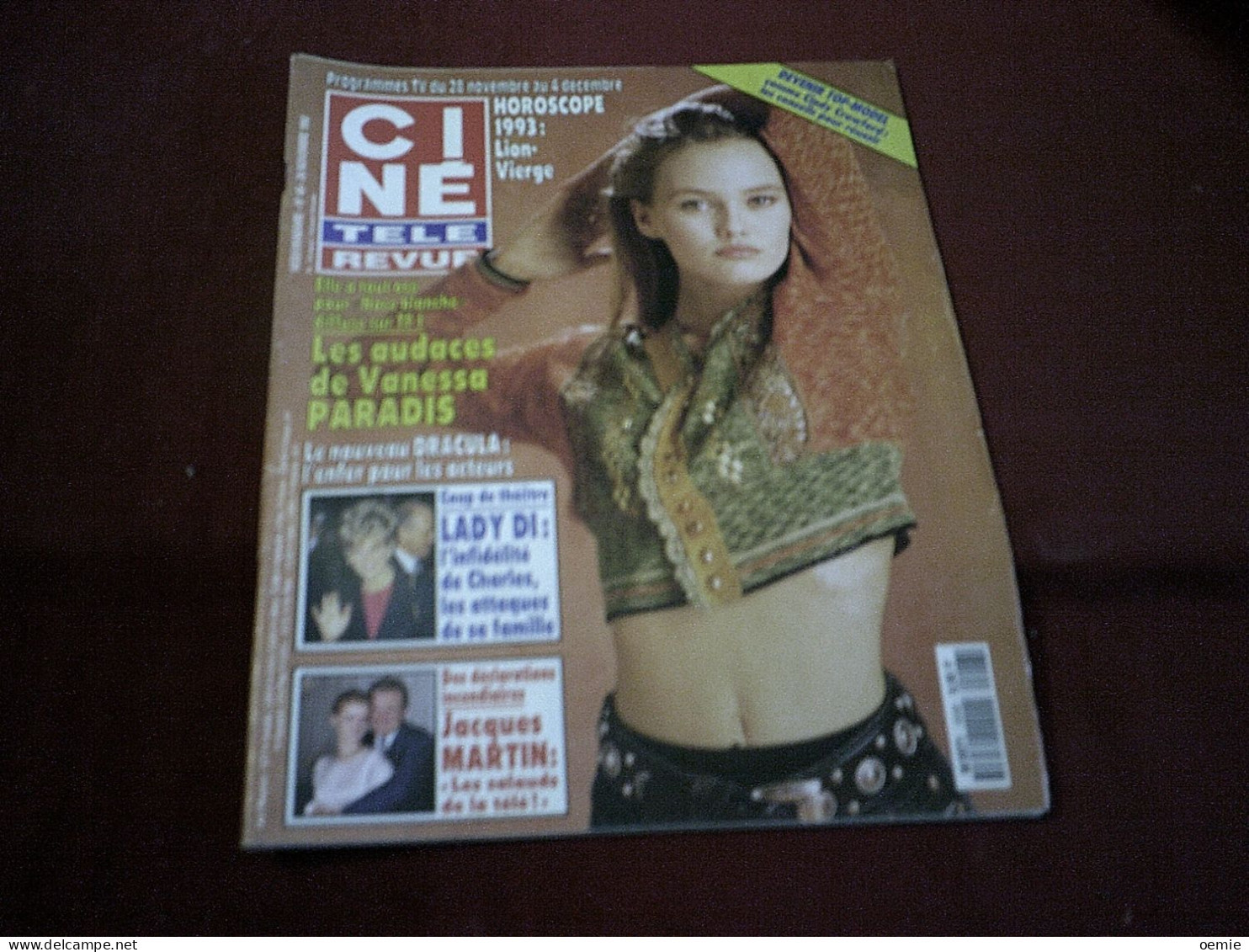 VANESSA PARADIS  ° CINE TELE REVUE   NOVEMBRE 1992 - Verzamelingen