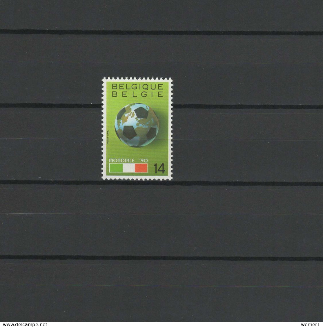 Belgium 1990 Football Soccer World Cup Stamp MNH - 1990 – Italien