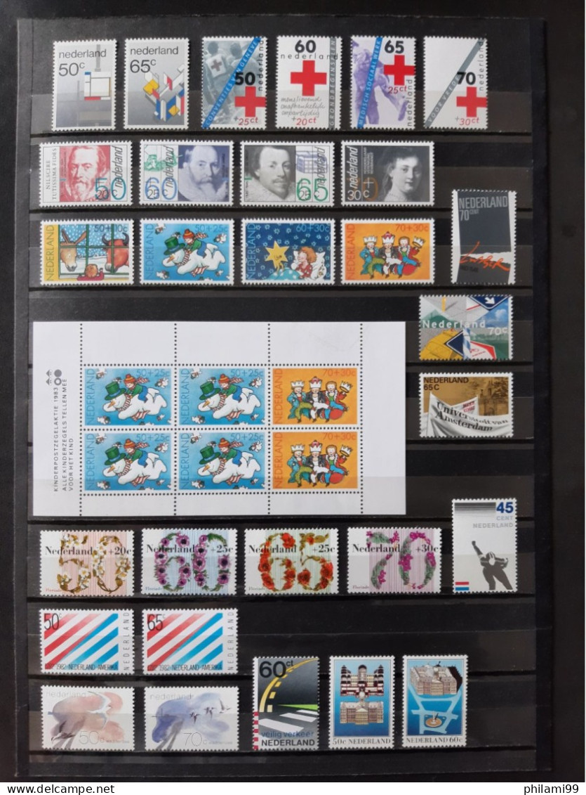 NEDERLAND MNH** 1983 1982 1981 1980 / 3 SCANS - Colecciones Completas