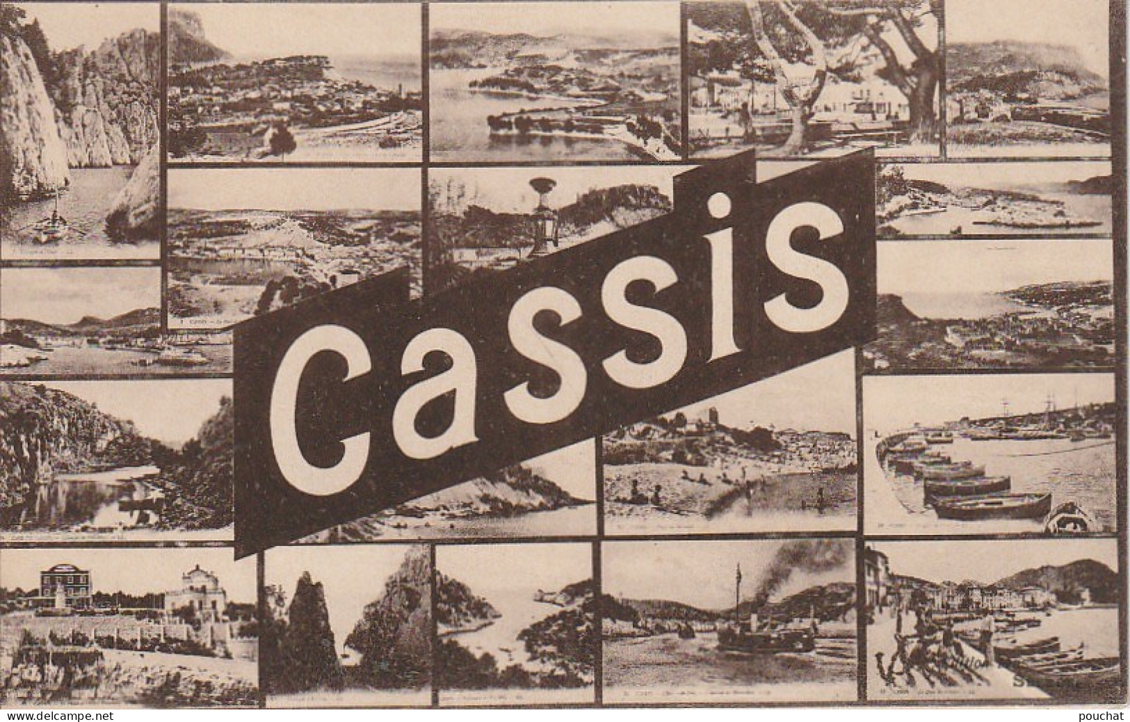 XU 2-(13) CASSIS - CARTE MULTIVUES  - 2 SCANS - Cassis