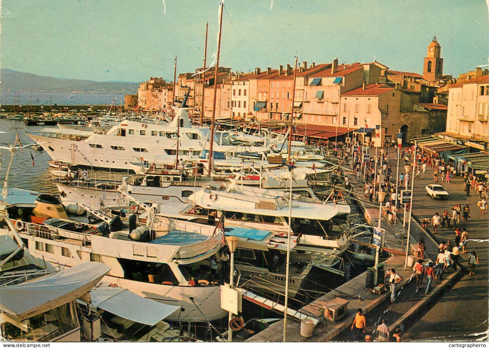 Navigation Sailing Vessels & Boats Themed Postcard Saint Tropez Harbour Yachts - Segelboote
