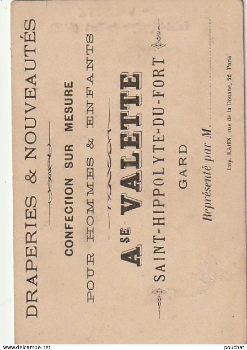 XU 4-(30) " NE PAS FAIRE AVEC SON NEZ CONCURRENCE AU LAPIN TAMBOUR " - CHROMO  CONFECTION VALETTE , ST HIPPOLYTE DU FORT - Other & Unclassified