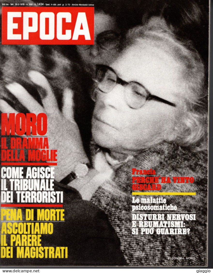 °°° RIVISTA EPOCA N° 1434 DEL 29 MARZO 1978 °°° - Sonstige & Ohne Zuordnung