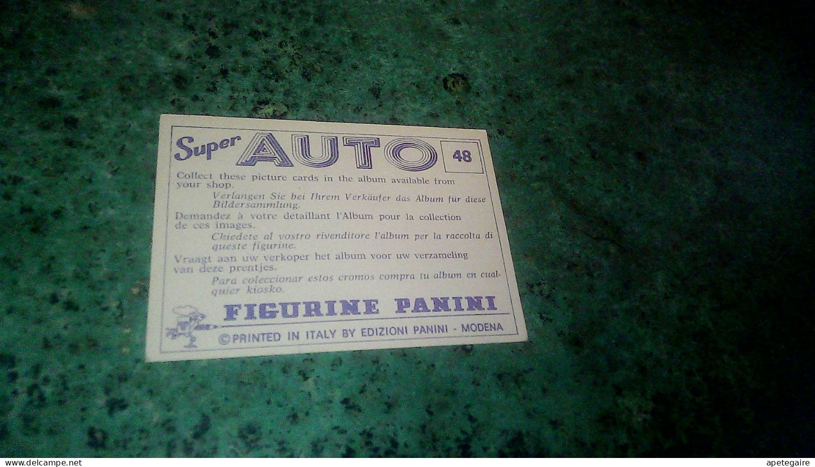 Autocollant Figurine Pannini Pour Album Super Auto N° 48 Logo Alfa Roméo - Aufkleber