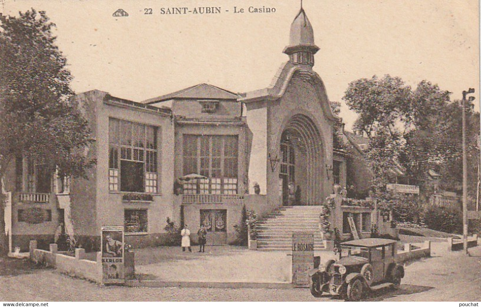 XU 7-(14) SAINT AUBIN - LE CASINO - AUTOMOBILE - 2 SCANS - Saint Aubin