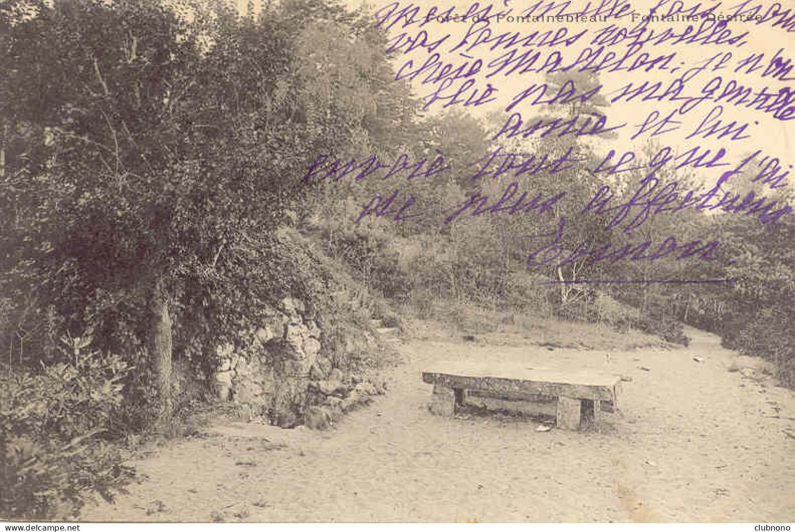 CPA - FONTAINEBLEAU - FONTAINE DESIREE (1903) - Fontainebleau