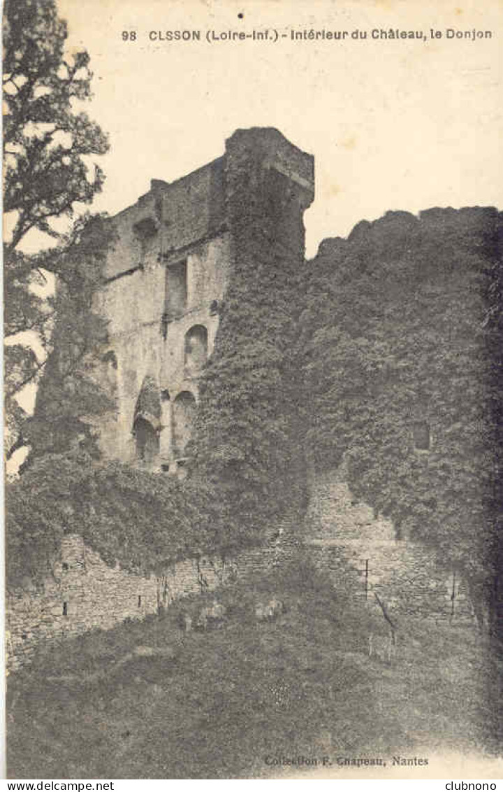 CPA - CLISSON - INTERIEUR DU CHATEAU, LE DONJON - Clisson