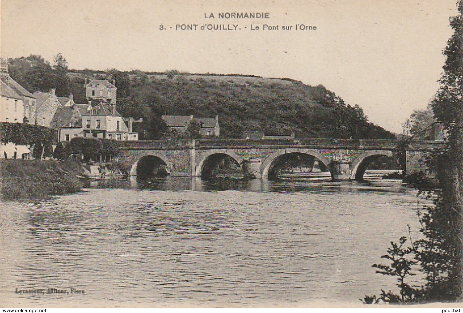 XU 8-(14) PONT D' OUILLY - LE PONT SUR L' ORNE - 2 SCANS - Pont D'Ouilly