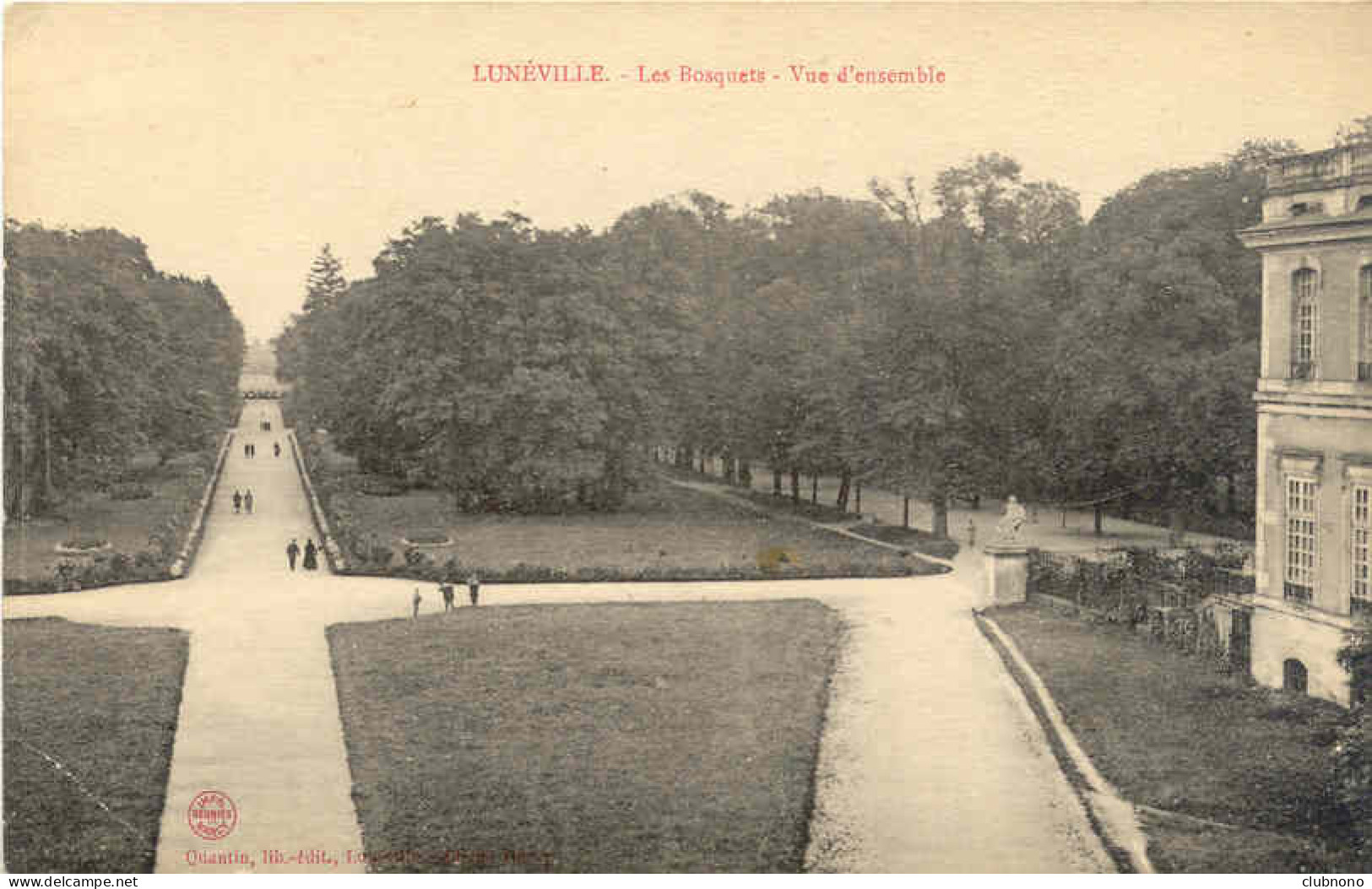 CPA - LUNEVILLE - LES BOSQUETS - VUE D'ENSEMBLE (IMPECCABLE) - Luneville