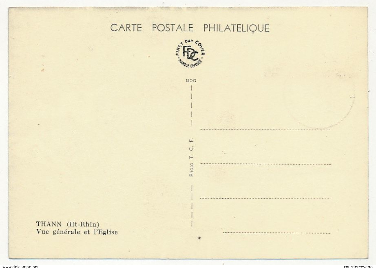 FRANCE - Carte Maximum - 0,20 - VIIIe Centenaire De Thann - Thann (Haut Rhin) 1er Juillet 1961 - SIGNEE P. GANDON - 1970-1979