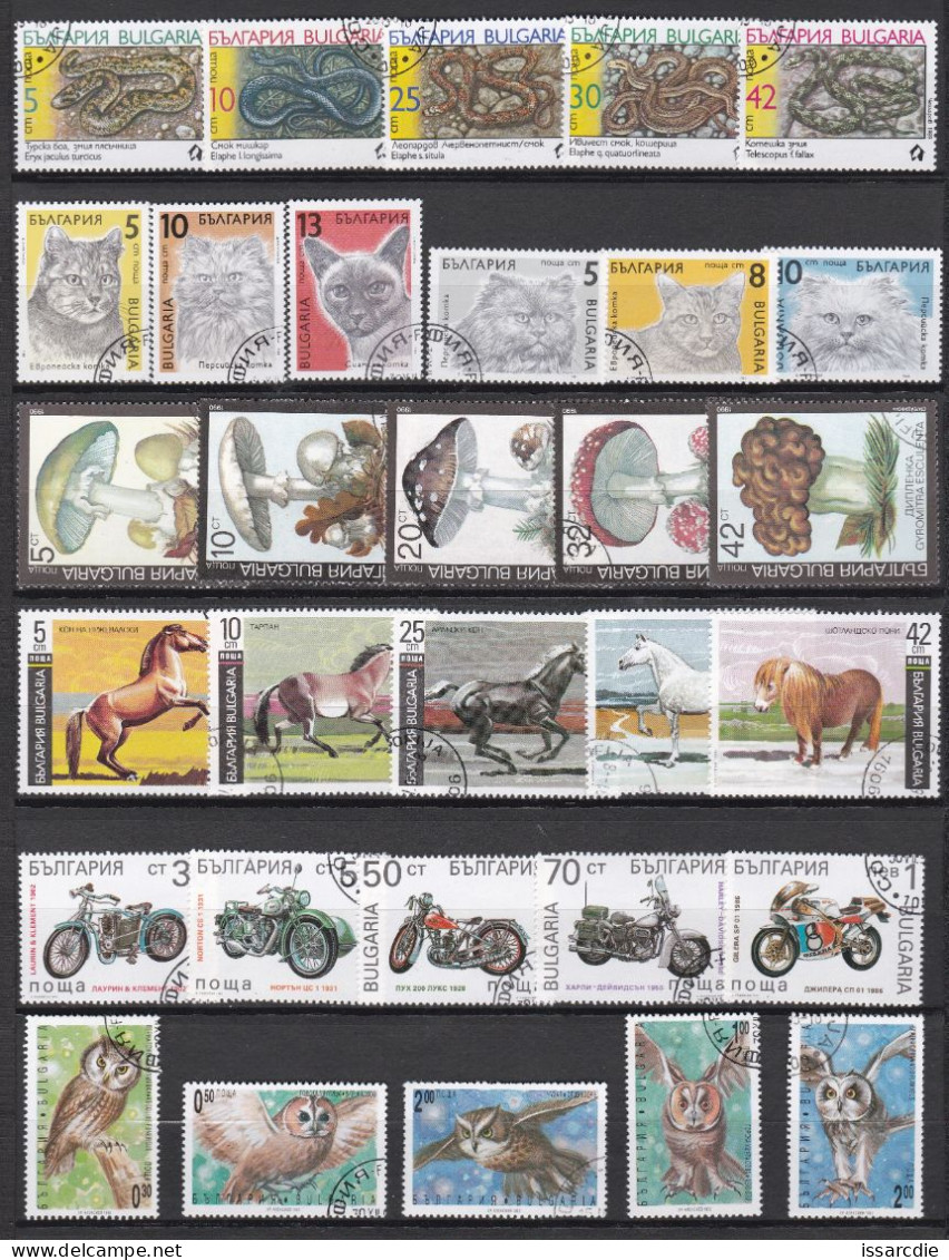 Bulgarie Divers Entre 1989et 1998 - Used Stamps