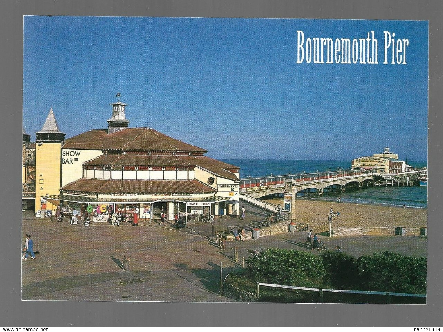 Bournemouth Pier Photo Card Dorset England Htje - Bournemouth (from 1972)
