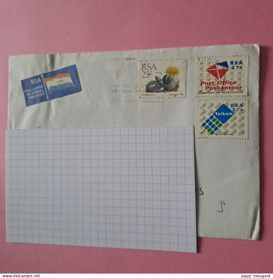 Lettre Par Avion Pour L'Haye Les Roses (94) France - 1992 - Luchtpost