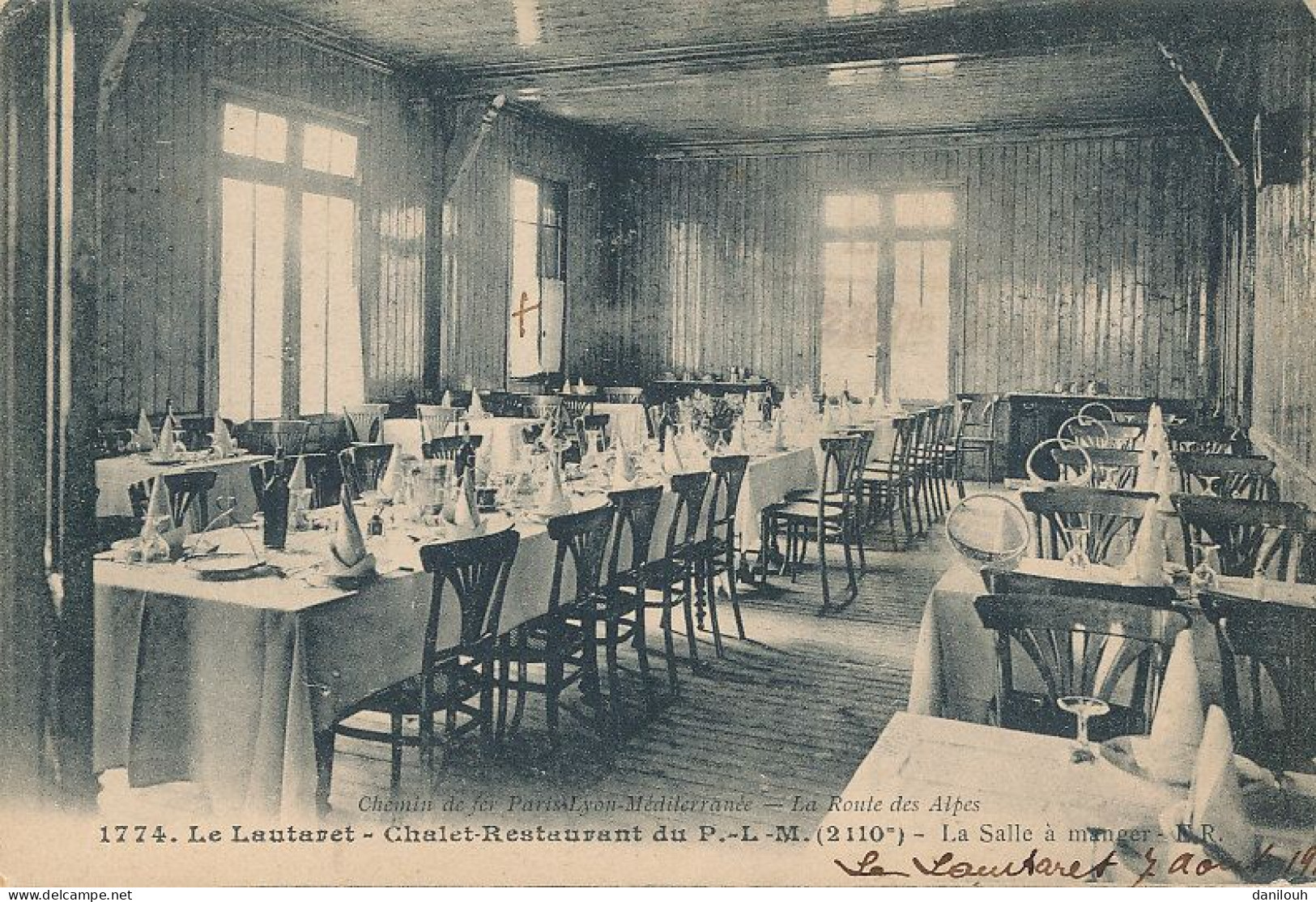 05 // LE LAUTARET   Chalet Restaurant Du PLM  La Salle A Manger   1774 - Andere & Zonder Classificatie