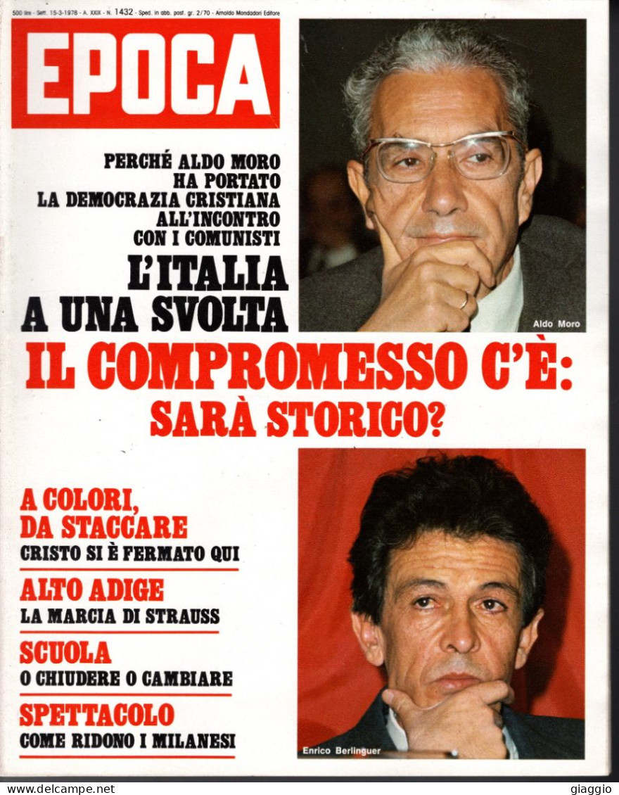 °°° RIVISTA EPOCA N° 1432 DEL 15 MARZO 1978 °°° - Andere & Zonder Classificatie