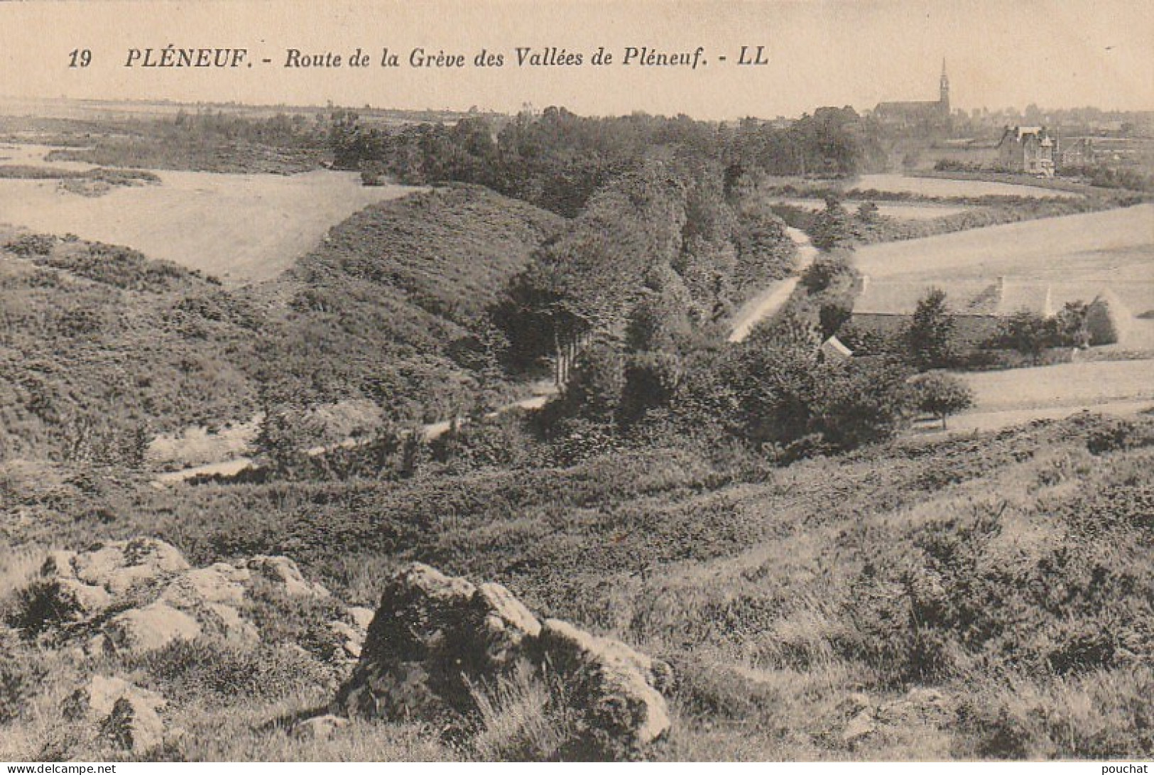 XU 18-(22) PLENEUF - ROUTE DE LA GREVE DES VALLEES DE PLENEUF - 2 SCANS - Pléneuf-Val-André