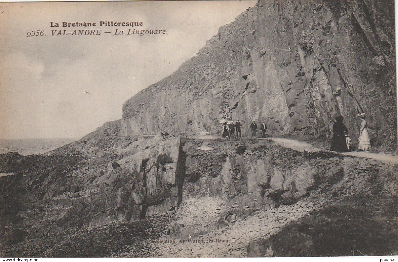 XU 18-(22) VAL ANDRE - LA LINGOUARE - ANIMATION - PROMENEURS - 2 SCANS - Pléneuf-Val-André