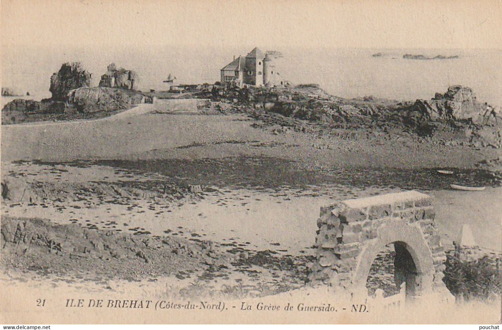 XU 18-(22) ILE DE BREHAT - LA GREVE DE GUERSIDO - 2 SCANS - Ile De Bréhat