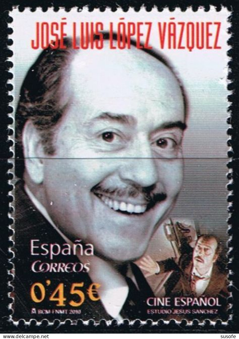 España 2010 Edifil 4578 Sello ** Cine Español Personajes Actor Jose Luis Lopez Vazquez (1922-2009) Michel 4519 - Unused Stamps