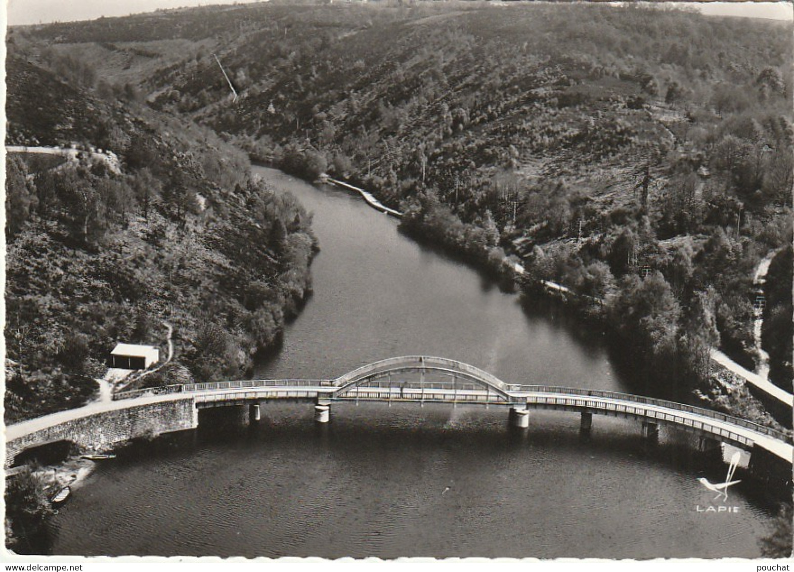 XU 20-(23) CHATELUS LE MARCHEIX - LE PONT SUR LE THAURION - VUE AERIENNE - 2 SCANS - Chatelus Malvaleix