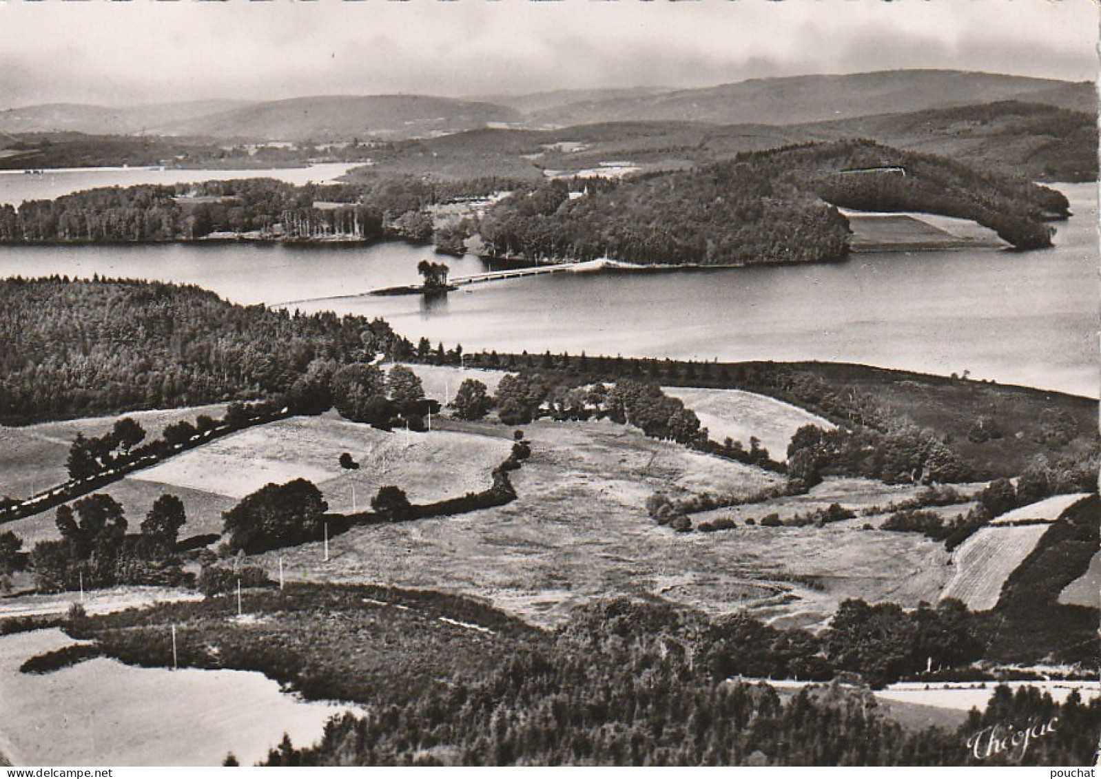 XU 20-(23) ENTRE PEYRAT LE CHATEAU ET ROYERE - BARRAGE DE VASSIVIERE - VUE AERIENNE - 2 SCANS - Other & Unclassified