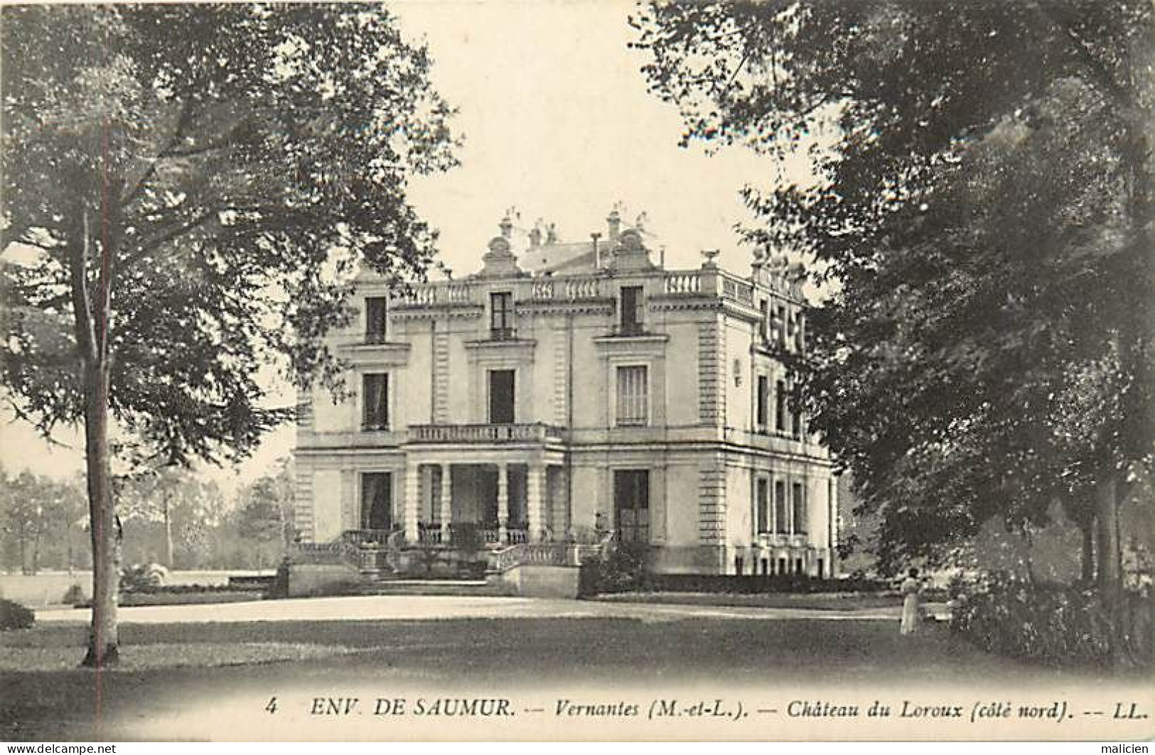 - Maine Et Loire -ref-B04- Vernantes - Château Du Loroux- Côté Nord  - Châteaux - - Autres & Non Classés