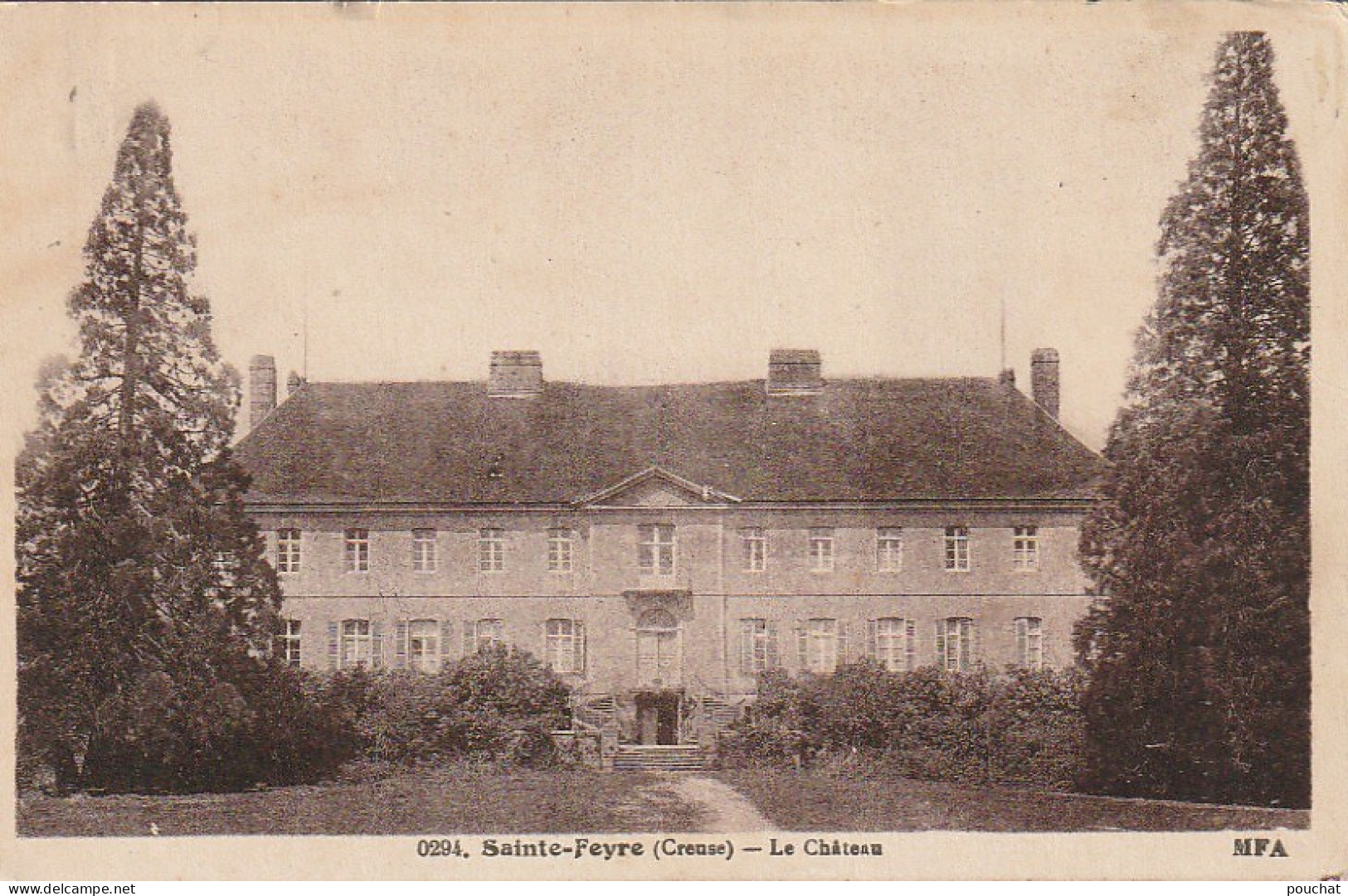 XU 20-(23) SAINTE FEYRE - LE CHATEAU - 2 SCANS - Other & Unclassified